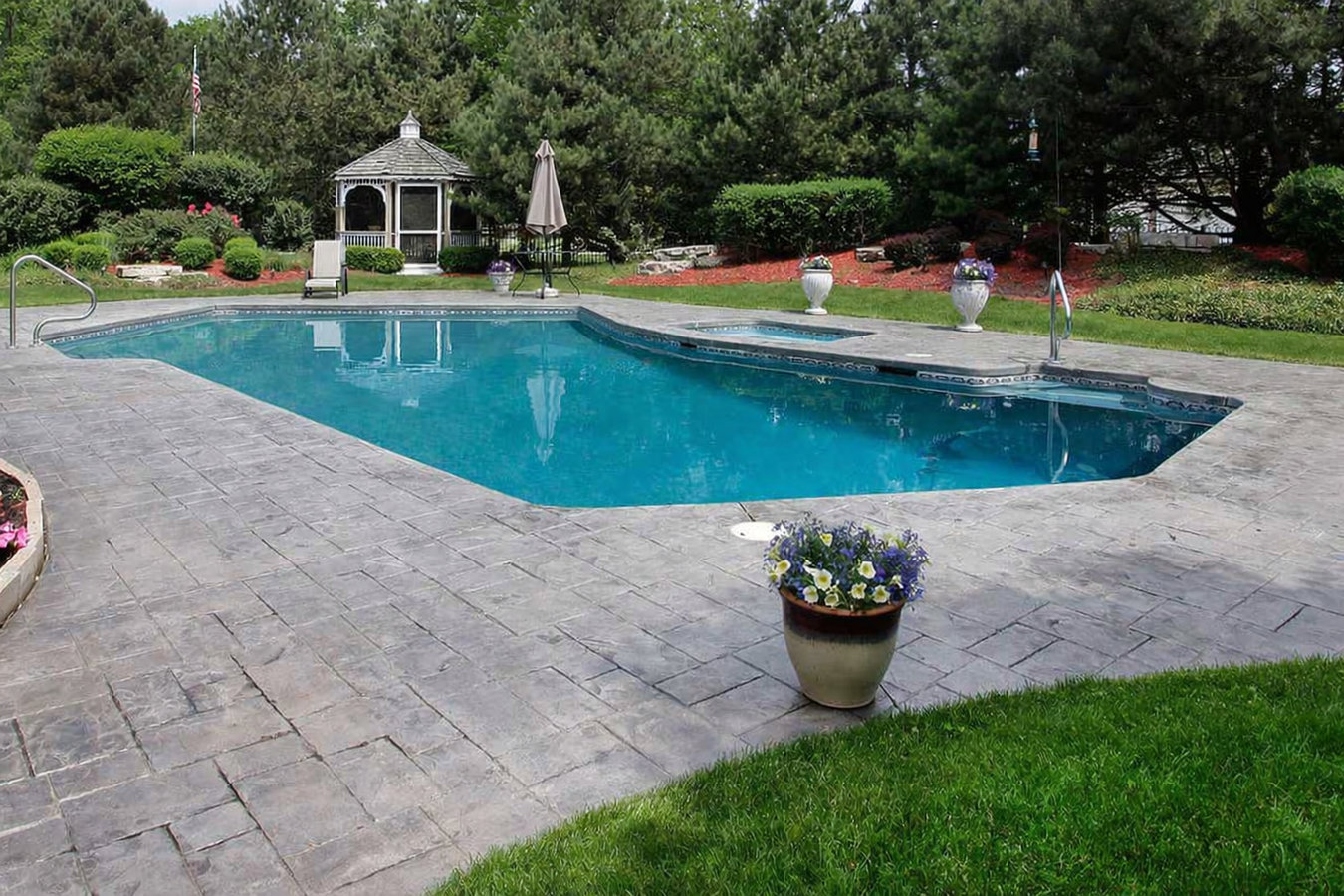 Concrete pool decks in Rogers, AR